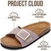 imageProject Cloud Genuine Leather Sandals Women Dressy Summer Beach Essentials  Flip Flops amp Slides with Memory Foam Insole Womens Sandals Comfortable FootwearBlush Suede