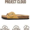 imageProject Cloud Genuine Leather Sandals Women Dressy Summer Beach Essentials  Flip Flops amp Slides with Memory Foam Insole Womens Sandals Comfortable FootwearMustard