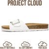 imageProject Cloud Genuine Leather Sandals Women Dressy Summer Beach Essentials  Flip Flops amp Slides with Memory Foam Insole Womens Sandals Comfortable FootwearOffwhite