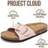 imageProject Cloud Genuine Leather Sandals Women Dressy Summer Beach Essentials  Flip Flops amp Slides with Memory Foam Insole Womens Sandals Comfortable FootwearPink