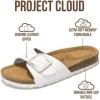 imageProject Cloud Genuine Leather Sandals Women Dressy Summer Beach Essentials  Flip Flops amp Slides with Memory Foam Insole Womens Sandals Comfortable FootwearOffwhite