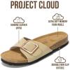 imageProject Cloud Genuine Leather Sandals Women Dressy Summer Beach Essentials  Flip Flops amp Slides with Memory Foam Insole Womens Sandals Comfortable FootwearNude