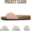 imageProject Cloud Genuine Leather Sandals Women Dressy Summer Beach Essentials  Flip Flops amp Slides with Memory Foam Insole Womens Sandals Comfortable FootwearCoral