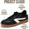 imageProject Cloud Kids Shoes for Girls amp Boys  NonSlip Memory Foam Girls Shoes  Lightweight LaceUp Boys Fashion Sneakers Trendy Little IritaBlack
