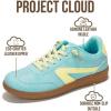 imageProject Cloud Kids Shoes for Girls amp Boys  NonSlip Memory Foam Girls Shoes  Lightweight LaceUp Boys Fashion Sneakers Trendy Little IritaBlue