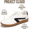 imageProject Cloud Kids Shoes for Girls amp Boys  NonSlip Memory Foam Girls Shoes  Lightweight LaceUp Boys Fashion Sneakers Trendy Little IritaWhite