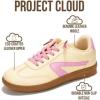imageProject Cloud Kids Shoes for Girls amp Boys  NonSlip Memory Foam Girls Shoes  Lightweight LaceUp Boys Fashion Sneakers Trendy Little IritaYellow