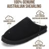 imageProject Cloud Mens Slippers 100 Genuine Leather and Genuine Shearling Lining  House Slippers for Men with Memory Foam Insole  Lightweight amp Non Slip Mens House ShoesBlack Suede