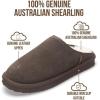 imageProject Cloud Mens Slippers 100 Genuine Leather and Genuine Shearling Lining  House Slippers for Men with Memory Foam Insole  Lightweight amp Non Slip Mens House ShoesChoco Brown Suede