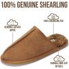imageProject Cloud Mens Slippers 100 Genuine Leather and Genuine Shearling Lining  House Slippers for Men with Memory Foam Insole  Lightweight amp Non Slip Mens House ShoesScotch Suede Scuff