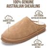 imageProject Cloud Mens Slippers 100 Genuine Leather and Genuine Shearling Lining  House Slippers for Men with Memory Foam Insole  Lightweight amp Non Slip Mens House ShoesChestnut Suede