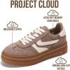 imageProject Cloud Platform Sneakers for Women Footwear  Memory Foam Insole Womens Shoes Lightweight and NonSlip Sole Lace Up Fashion Sneakers for Women 2026 VolleyTaupe Multi
