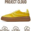 imageProject Cloud Platform Sneakers for Women Footwear  Memory Foam Insole Womens Shoes Lightweight and NonSlip Sole Lace Up Fashion Sneakers for Women 2026 VolleyMustard