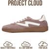 imageProject Cloud Sneakers for Women  LaceUp Shoes for Women Trendy Women Sneakers with Memory Foam Insole Womens Fashion Sneakers NonSlip Womens Shoes IritaTaupe Multi