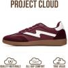 imageProject Cloud Sneakers for Women  LaceUp Shoes for Women Trendy Women Sneakers with Memory Foam Insole Womens Fashion Sneakers NonSlip Womens Shoes IritaBurgundy
