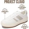 imageWomens LaceUp Fashion Sneakers  Nita by Project CloudWhite Silver