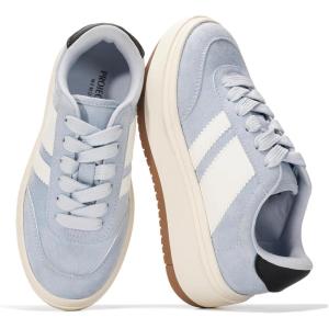 imageProject Cloud Fashion Platform Sneakers for Kids 2026  Lightweight Memory Foam Insole Kids Shoes  Durable amp NonSlip Lace up Trendy Platform Kids Sneakers Little NitaSky Blue