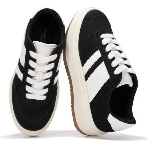 imageProject Cloud Fashion Platform Sneakers for Kids 2026  Lightweight Memory Foam Insole Kids Shoes  Durable amp NonSlip Lace up Trendy Platform Kids Sneakers Little NitaBlack