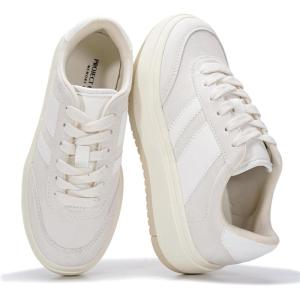 imageProject Cloud Fashion Platform Sneakers for Kids 2026  Lightweight Memory Foam Insole Kids Shoes  Durable amp NonSlip Lace up Trendy Platform Kids Sneakers Little NitaOffwhite