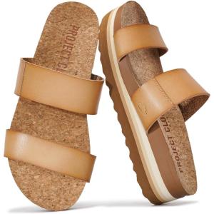 imageProject Cloud Fashion Womens Sandals  Memory Foam Insole and Comfortable Platform Sandals for Women  Lightweight and Nonslip Perfect Beach SlidesNatural Slide