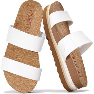 imageProject Cloud Fashion Womens Sandals  Memory Foam Insole and Comfortable Platform Sandals for Women  Lightweight and Nonslip Perfect Beach SlidesOffwhite Slide