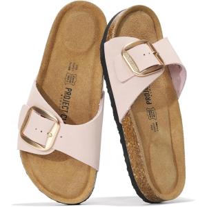 imageProject Cloud Genuine Leather Sandals Women Dressy Summer Beach Essentials  Flip Flops amp Slides with Memory Foam Insole Womens Sandals Comfortable FootwearPink