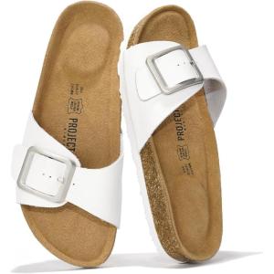 imageProject Cloud Genuine Leather Sandals Women Dressy Summer Beach Essentials  Flip Flops amp Slides with Memory Foam Insole Womens Sandals Comfortable FootwearOffwhite