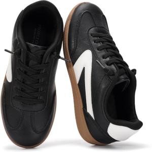 imageProject Cloud Kids Shoes for Girls amp Boys  NonSlip Memory Foam Girls Shoes  Lightweight LaceUp Boys Fashion Sneakers Trendy Little IritaBlack