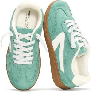 imageProject Cloud Kids Shoes for Girls amp Boys  NonSlip Memory Foam Girls Shoes  Lightweight LaceUp Boys Fashion Sneakers Trendy Little IritaGreen Multi