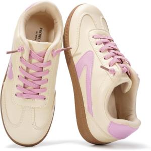 imageProject Cloud Kids Shoes for Girls amp Boys  NonSlip Memory Foam Girls Shoes  Lightweight LaceUp Boys Fashion Sneakers Trendy Little IritaYellow