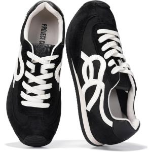 imageProject Cloud Womens Shoes with Memory Foam Insole Trendy Sneakers for Women  Lightweight amp NonSlip Womens Sneakers Walking Shoes for Women Footwear LowyBlack