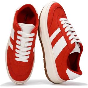 imageWomens LaceUp Fashion Sneakers  Nita by Project CloudRed