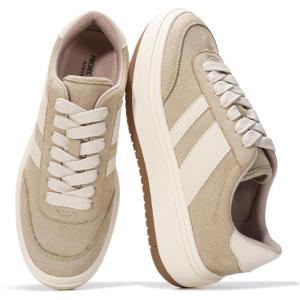 imageWomens LaceUp Fashion Sneakers  Nita by Project CloudTaupe