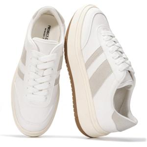 imageWomens LaceUp Fashion Sneakers  Nita by Project CloudWhite Silver