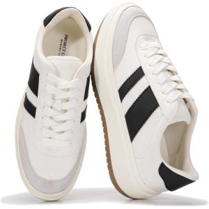 imageWomens LaceUp Fashion Sneakers  Nita by Project CloudWhiteblack Stripes