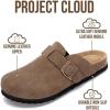 imageProject Cloud 100 Genuine Leather Footbed Clogs for Women  Memory Foam Arch Support Slippers for Women  Trendy Slipons Womens Mules amp Clogs SandalsBrown Sugar Leather