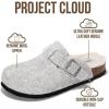 imageProject Cloud 100 Genuine Leather Footbed Clogs for Women  Memory Foam Arch Support Slippers for Women  Trendy Slipons Womens Mules amp Clogs SandalsNatural Wool