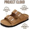 imageProject Cloud 100 Genuine Leather Kids Sandals  Non Slip and Lightweight Beach Sandals for Girls with Memory Foam Insole amp Cork Footbed Slides for Kids  Boys amp Girls Footwear Little SantoriniChestnut Suede