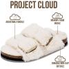 imageProject Cloud 100 Genuine Leather Kids Sandals  Non Slip and Lightweight Beach Sandals for Girls with Memory Foam Insole amp Cork Footbed Slides for Kids  Boys amp Girls Footwear Little SantoriniOff White Fur