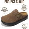 imageProject Cloud 100 Genuine Leather Platform Clogs for Women Footwear  Memory Foam Arch Support Cork Footbed Casual Shoes amp Mules for Women 2026 Benton ChunkyFoss Suede