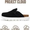 imageProject Cloud 100 Genuine Leather Platform Clogs for Women Footwear  Memory Foam Arch Support Cork Footbed Casual Shoes amp Mules for Women 2026 Benton ChunkyBlack