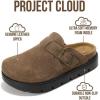 imageProject Cloud 100 Genuine Leather Platform Clogs for Women Footwear  Memory Foam Arch Support Cork Footbed Casual Shoes amp Mules for Women 2026 Benton ChunkyCacao Suede