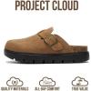 imageProject Cloud 100 Genuine Leather Platform Clogs for Women Footwear  Memory Foam Arch Support Cork Footbed Casual Shoes amp Mules for Women 2026 Benton ChunkyTan
