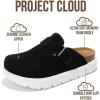 imageProject Cloud 100 Genuine Leather Platform Clogs for Women Footwear  Memory Foam Arch Support Cork Footbed Casual Shoes amp Mules for Women 2026 Benton ChunkyBlack