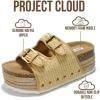 imageProject Cloud 100 Genuine Leather Platform Sandals Women  Memory Foam Insole with TwoBuckle  NonSlip and Comfortable Wedge Sandals for Women 2026 OliyRaffia