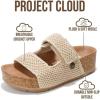 imageProject Cloud 100 Genuine Leather Platform Sandals Women FootwearBeach Essentials Summer Wedges with Plush and Soft InsoleNon Slip amp Lightweight Wedge Sandals For Women 2026Natural Crochet