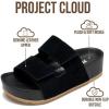 imageProject Cloud 100 Genuine Leather Platform Sandals Women FootwearBeach Essentials Summer Wedges with Plush and Soft InsoleNon Slip amp Lightweight Wedge Sandals For Women 2026Black