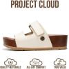imageProject Cloud 100 Genuine Leather Platform Sandals Women FootwearBeach Essentials Summer Wedges with Plush and Soft InsoleNon Slip amp Lightweight Wedge Sandals For Women 2026White