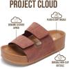 imageProject Cloud 100 Genuine Leather Platform Sandals Women FootwearBeach Essentials Summer Wedges with Plush and Soft InsoleNon Slip amp Lightweight Wedge Sandals For Women 2026Berry Suede