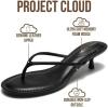 imageProject Cloud 100 Genuine Leather Sandals Women Footwear  Memory Foam Insole Fashion Dress Kitten Heels for Women  Lightweight and Comfortable Summer Sandals for Women 2026 MangoBlack